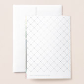 Ringe, die miteinander verbunden sind - Einladung (Rückseite mit Umschlag)