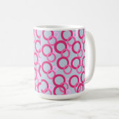 Ringe in Rosa Kaffeetasse (VorderseiteRechts)