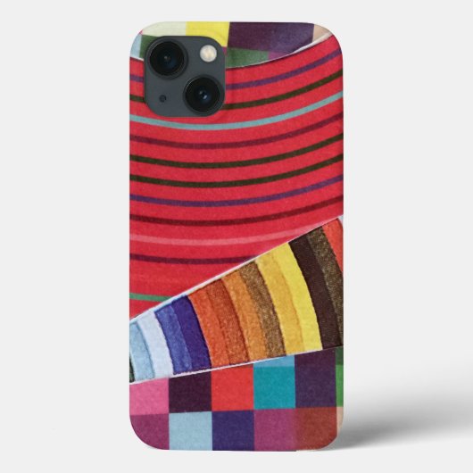 Ringe, Kreise und Karo-Minikollektion Case-Mate iPhone Hülle (Rückseite)