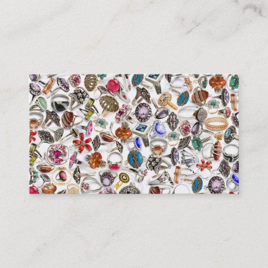 Ringe Schmuckkarten Visitenkarte (Vorderseite)