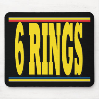 Ringe schwarzes Mousepad