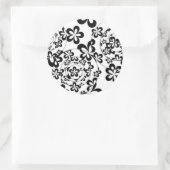 Ringe und Blume Runder Aufkleber (Tasche)