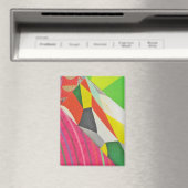 Ringe und Tessellationen Collage Magnet (In Situ (Geschirrspüler))