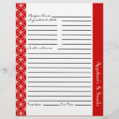 Ringed Diamonds Recipe Beilagen - Red White (Vorderseite)