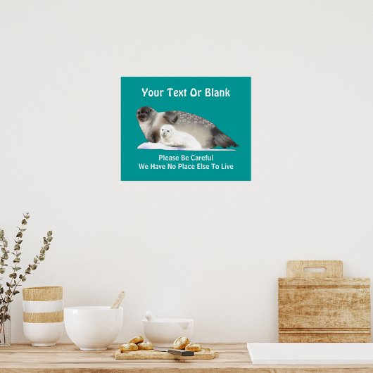 Ringed Siegel - Auf dünnen Eis Poster (Küche)