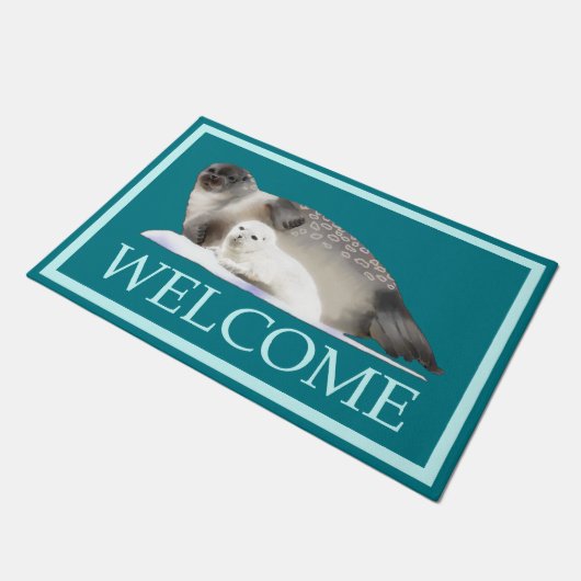 Ringed Siegel - Willkommen Fußmatte (Schrägansicht)