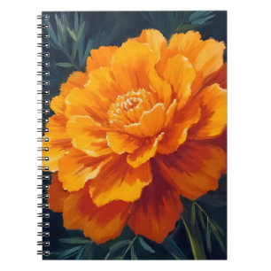Ringelblume   Aquarell-Blumenmalerei Notizblock
