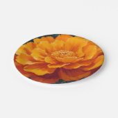 Ringelblume | Aquarell-Blumenmalerei Pappteller (Schrägansicht)
