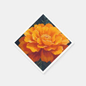Ringelblume | Aquarell-Blumenmalerei Serviette (Ecke)