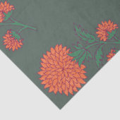 Ringelblume auf Grün Seidenpapier (Ausschnitt)