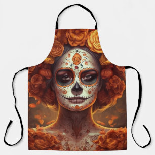 Ringelblume Catrina Día de los Muertos Schürze