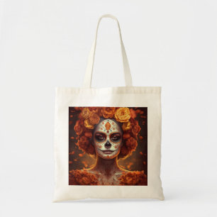Ringelblume Catrina Día de los Muertos Tragetasche