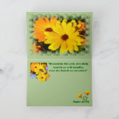 RINGELBLUME "DANKEN IHNEN" zu kardieren Dankeskarte (Innenseite)