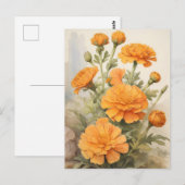 Ringelblume Postkarte (Vorne/Hinten)