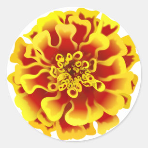 Ringelblume Runder Aufkleber