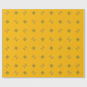 Ringelblume und Brennnessel Geschenkpapier (Flach)