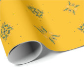 Ringelblume und Brennnessel Geschenkpapier (Rolleneckpunkt)