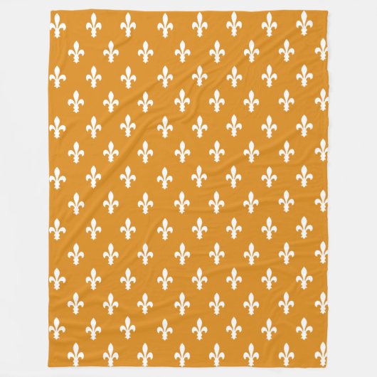 Ringelblume Victorian Fleur de Lys Fleecedecke (Vorderseite)