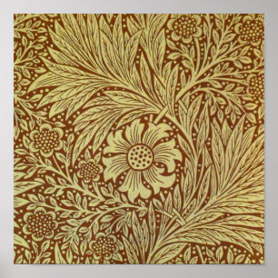 Ringelblume William Morris Antikes Blumenmuster Poster