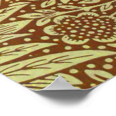 Ringelblume William Morris Antikes Blumenmuster Poster (Ecke)