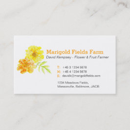 Ringelblumen-Bauers-/-Blumenzüchtergeschäftskarten Visitenkarte