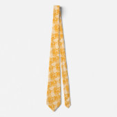 Ringelblumen-Blumen-Batik Krawatte (Vorderseite)