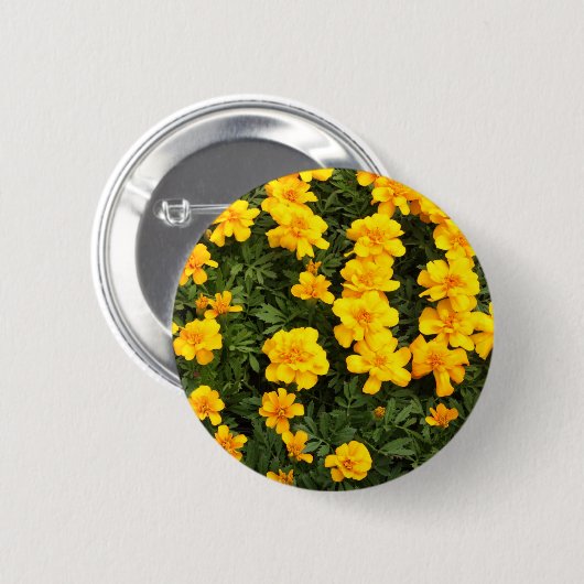 Ringelblumen-Blumen-Knopf-Abzeichen Button (Vorne & Hinten)