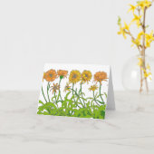 Ringelblumen-Blumen Notecard Karte (Gelbe Blume)