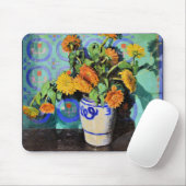Ringelblumen, Blumenbild von Grant Wood Mousepad (Mit Mouse)