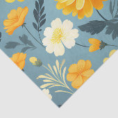 Ringelblumen-Blumenmuster Seidenpapier (Ausschnitt)