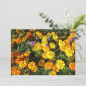 Ringelblumen Feiertagskarte (Stehend Vorderseite)