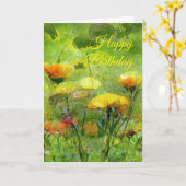 Ringelblumen-Geburtstagskarte Karte (Gelbe Blume)