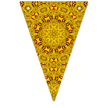 Ringelblumen gelb u. rotes Vintages Kaleidoskop