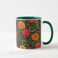 Ringelblumen, Geranien und Fuchsien