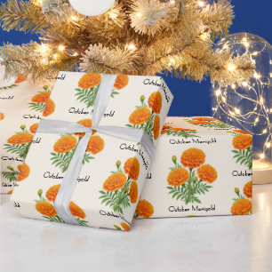 Ringelblumen im Oktober Geschenkpapier