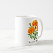 Ringelblumen im Oktober Kaffeetasse (VorderseiteRechts)