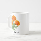 Ringelblumen im Oktober Kaffeetasse (Vorderseite Links)