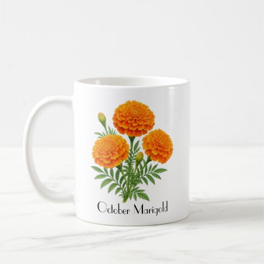Ringelblumen im Oktober Kaffeetasse (Links)