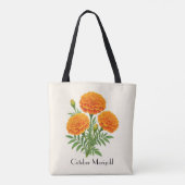 Ringelblumen im Oktober Tasche (Rückseite)