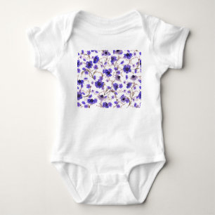 Ringelblumen, nahtloses Blumen-Wallpaper Baby Strampler