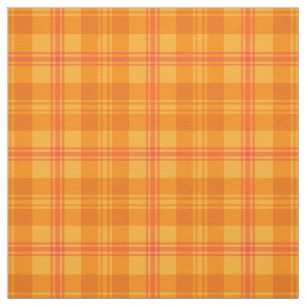 Ringelblumen-orange, rotes und gelbes kariertes stoff