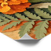 Ringelblumen-Paper-Conservatory-Kunstprint Poster (Ecke)