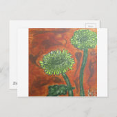 Ringelblumen Postkarte (Vorne/Hinten)