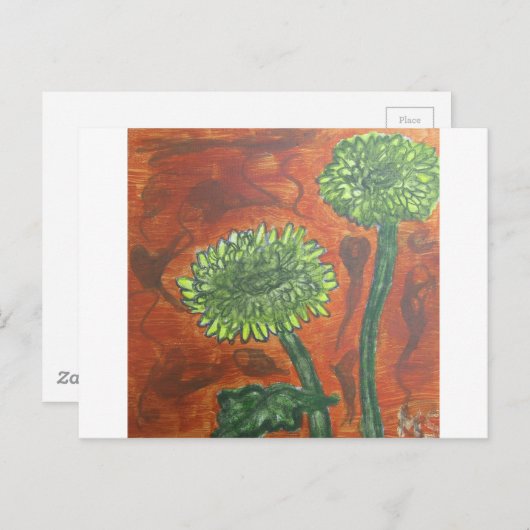 Ringelblumen Postkarte (Vorne/Hinten)