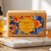 Ringelblumen-Seifen- oder Kosmetik-Etikett