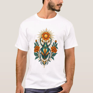 Ringelblumen-Sonnen-Juwelenkäfer-Klassik-T-Shirt T-Shirt
