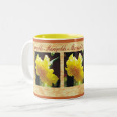 Ringelblumen-Tasse Zweifarbige Tasse (Vorderseite Links)