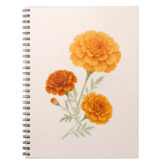 Ringelblumenstrauß Notizbuch Notizblock