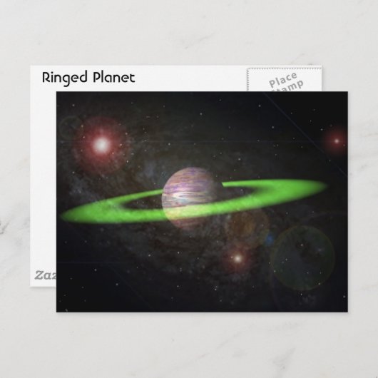 Ringelplanet Postkarte (Vorne/Hinten)