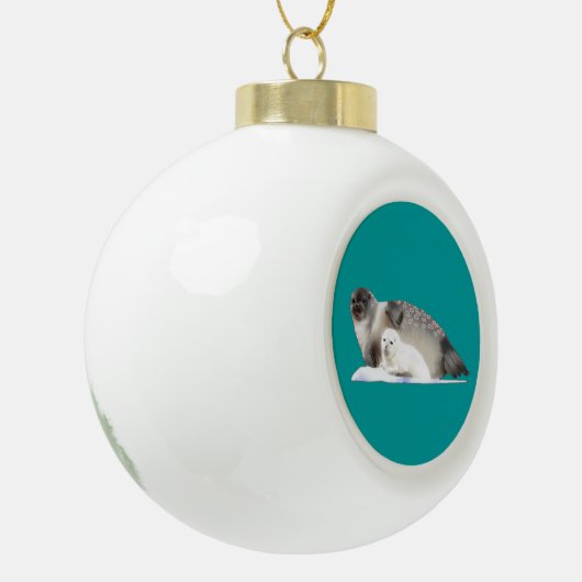 RingelSiegel Keramik Kugel-Ornament (Links)